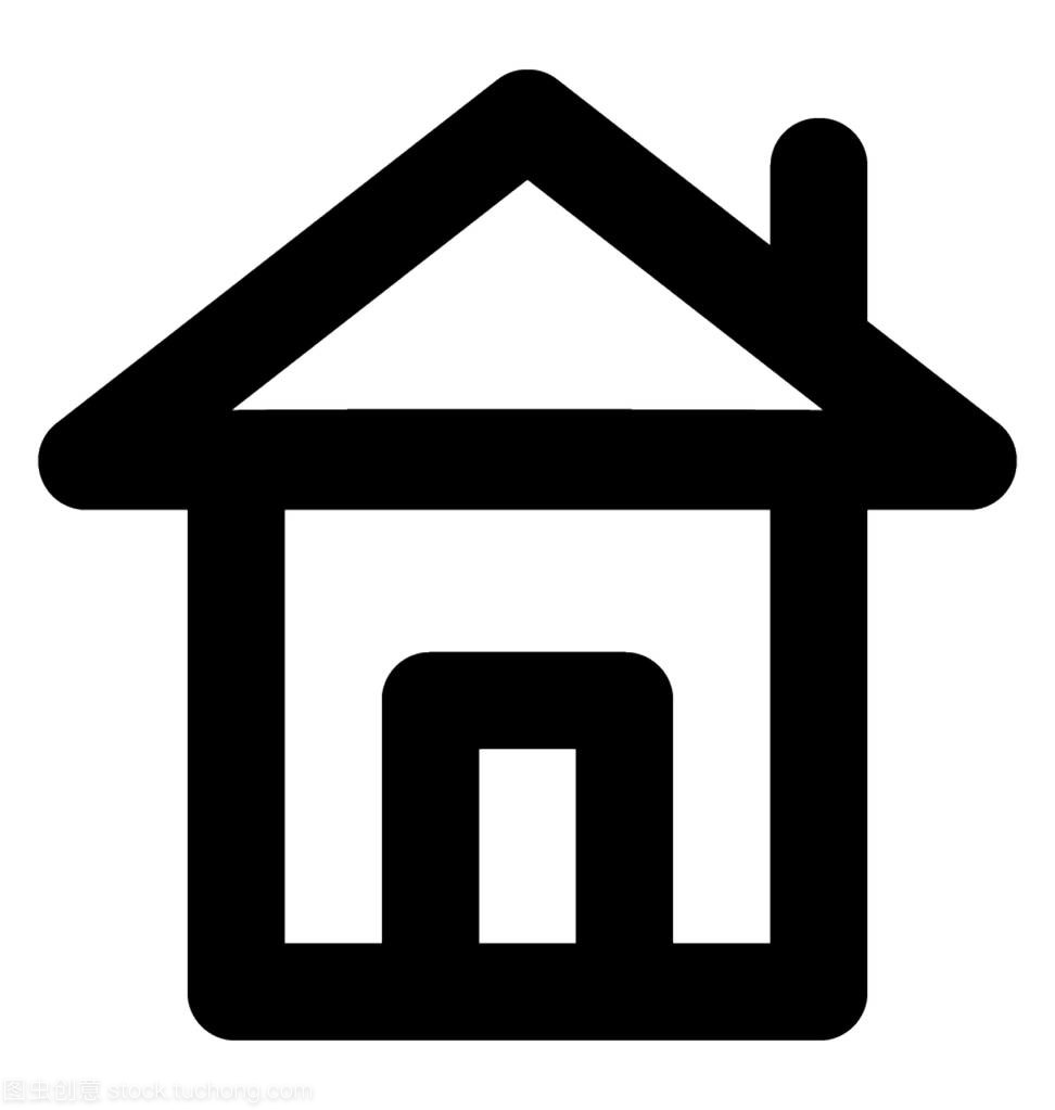 小屋向量行圖標